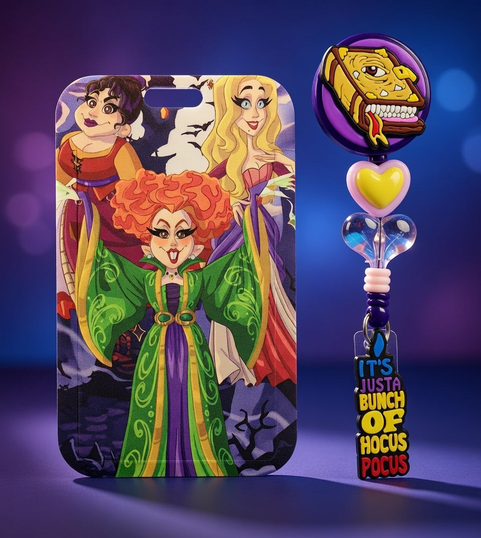Hocus Pocus ID Holder and Reel