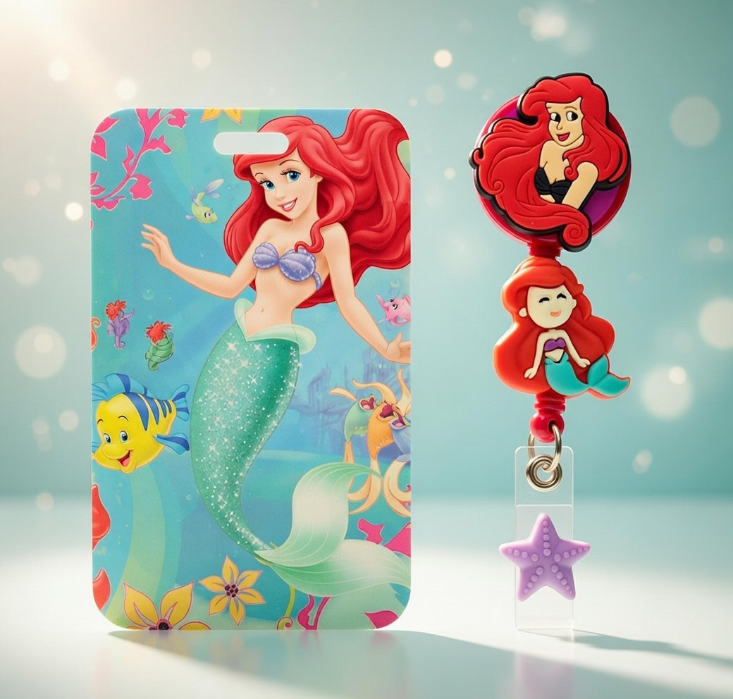 Mermaid ID Holder and Reel