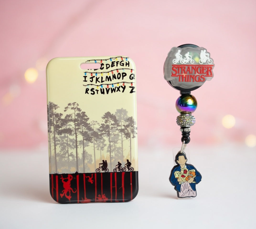 Lights & Upside Down ID Holder and Reel (LED)