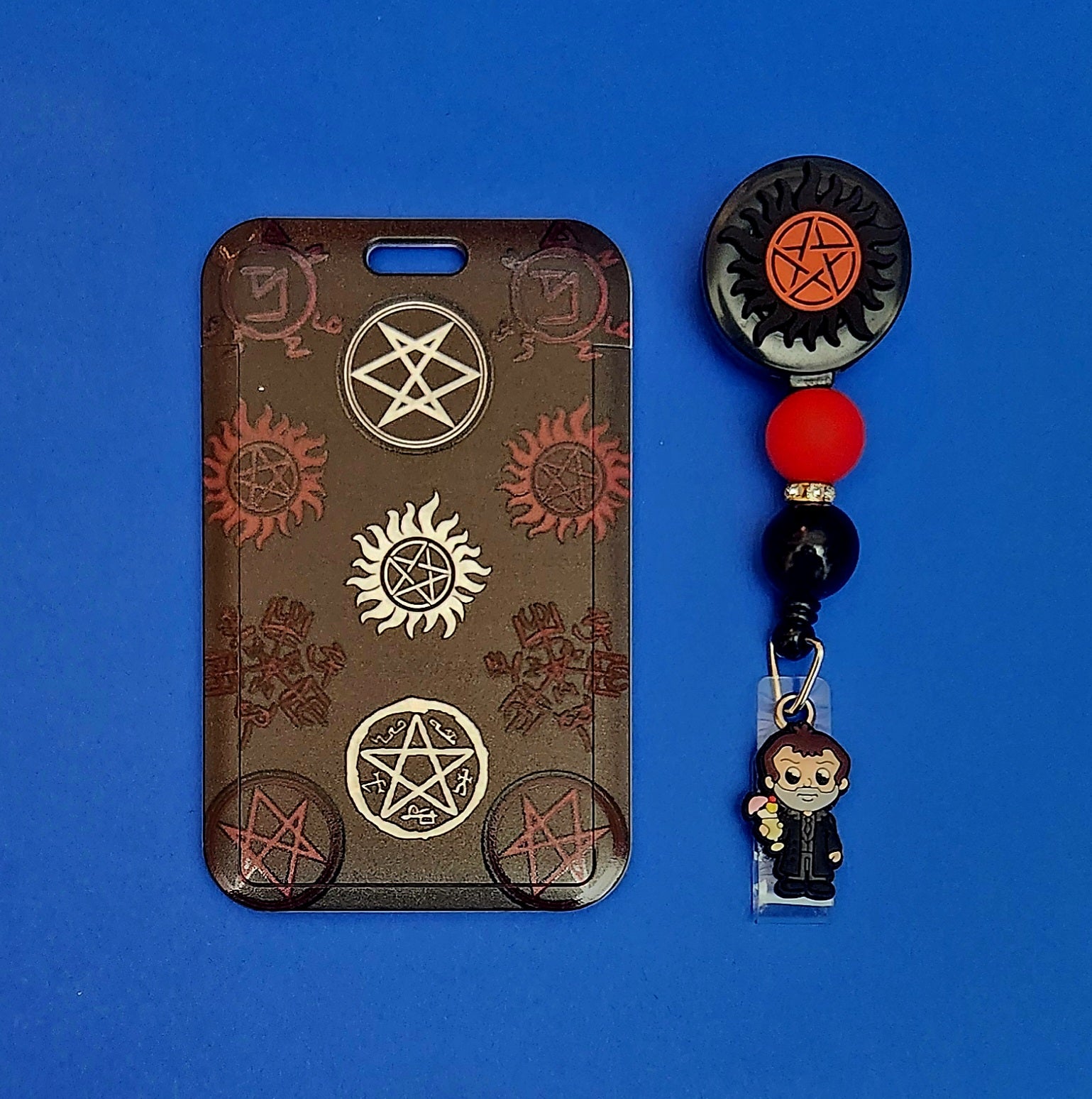 Supernatural (crowley) ID Lanyards