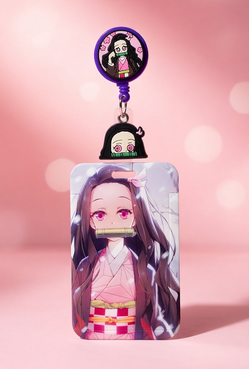 Nezuko ID Holder and Reel