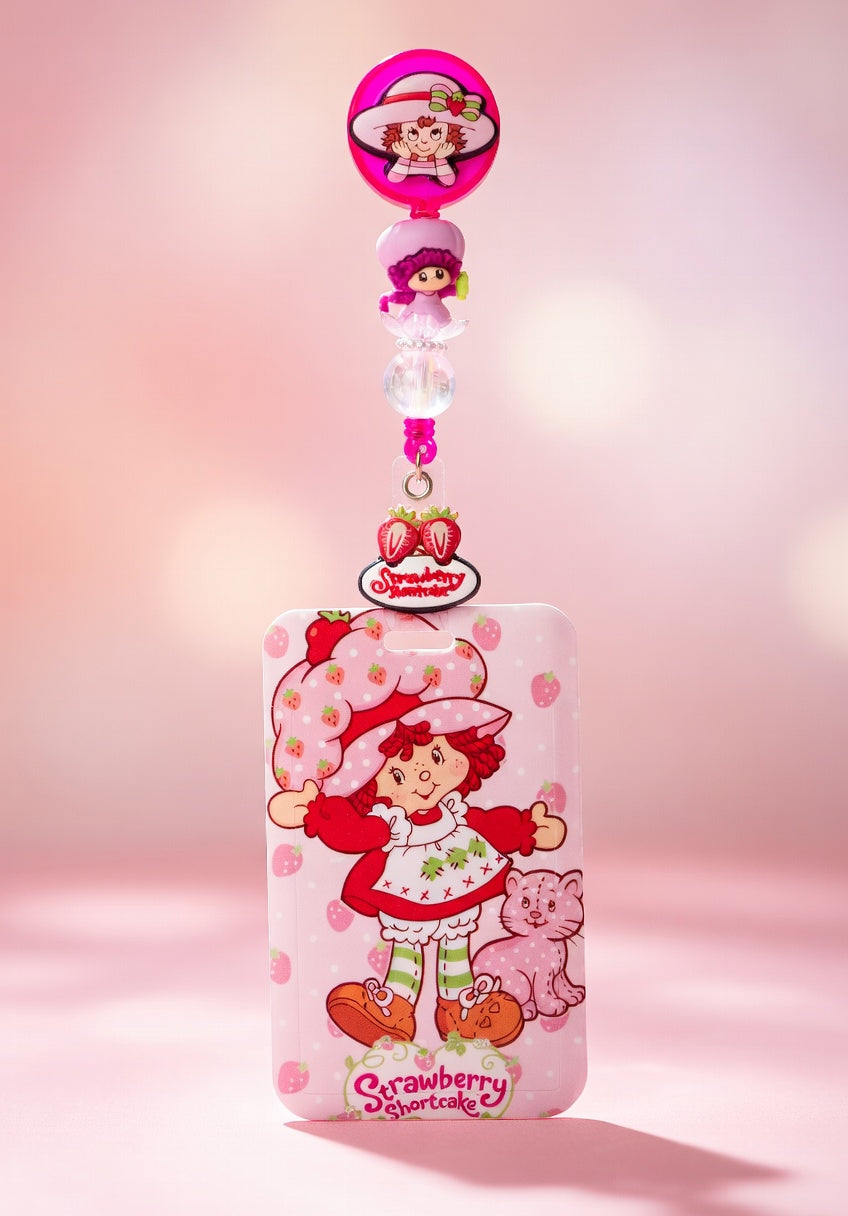 Strawberry Shortcake ID Holder and Reel