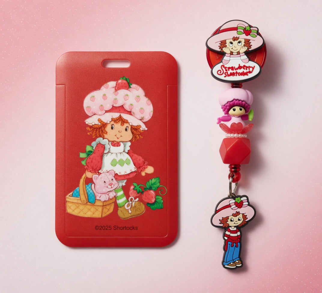 Strawberry Shorcake ID Holder & Reel