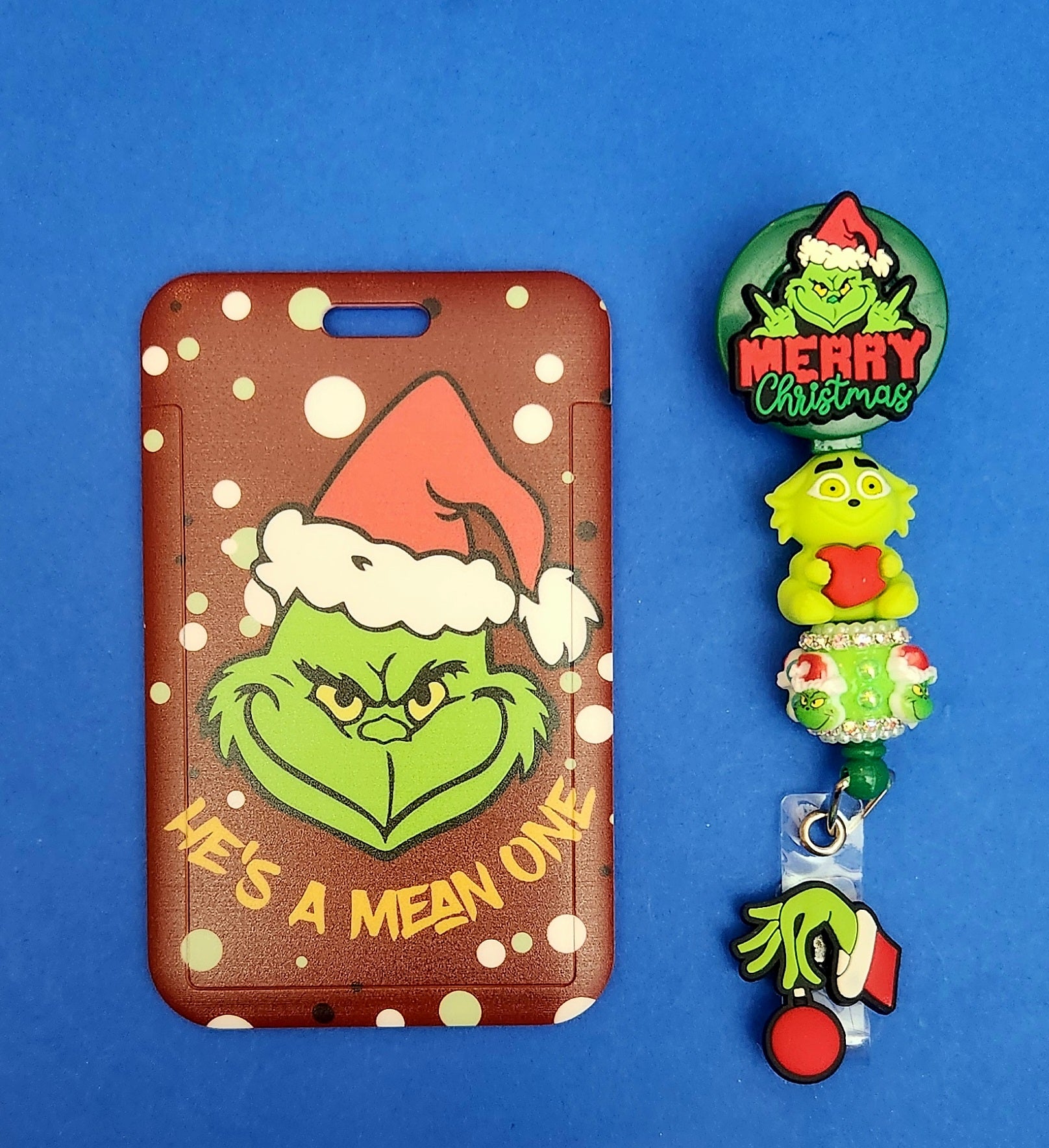 Rhe Grinch ID Lanyard