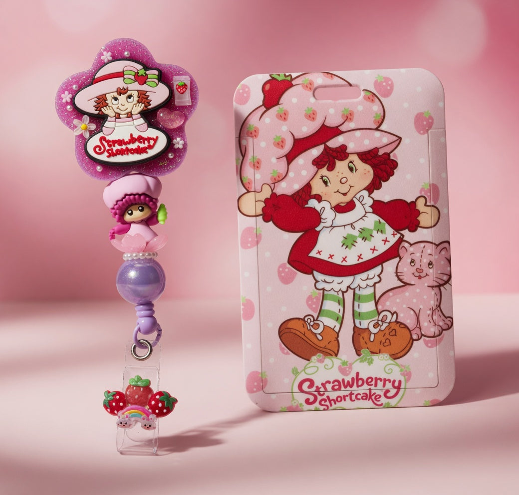 Strawberry Shortcake ID Holder and Reel