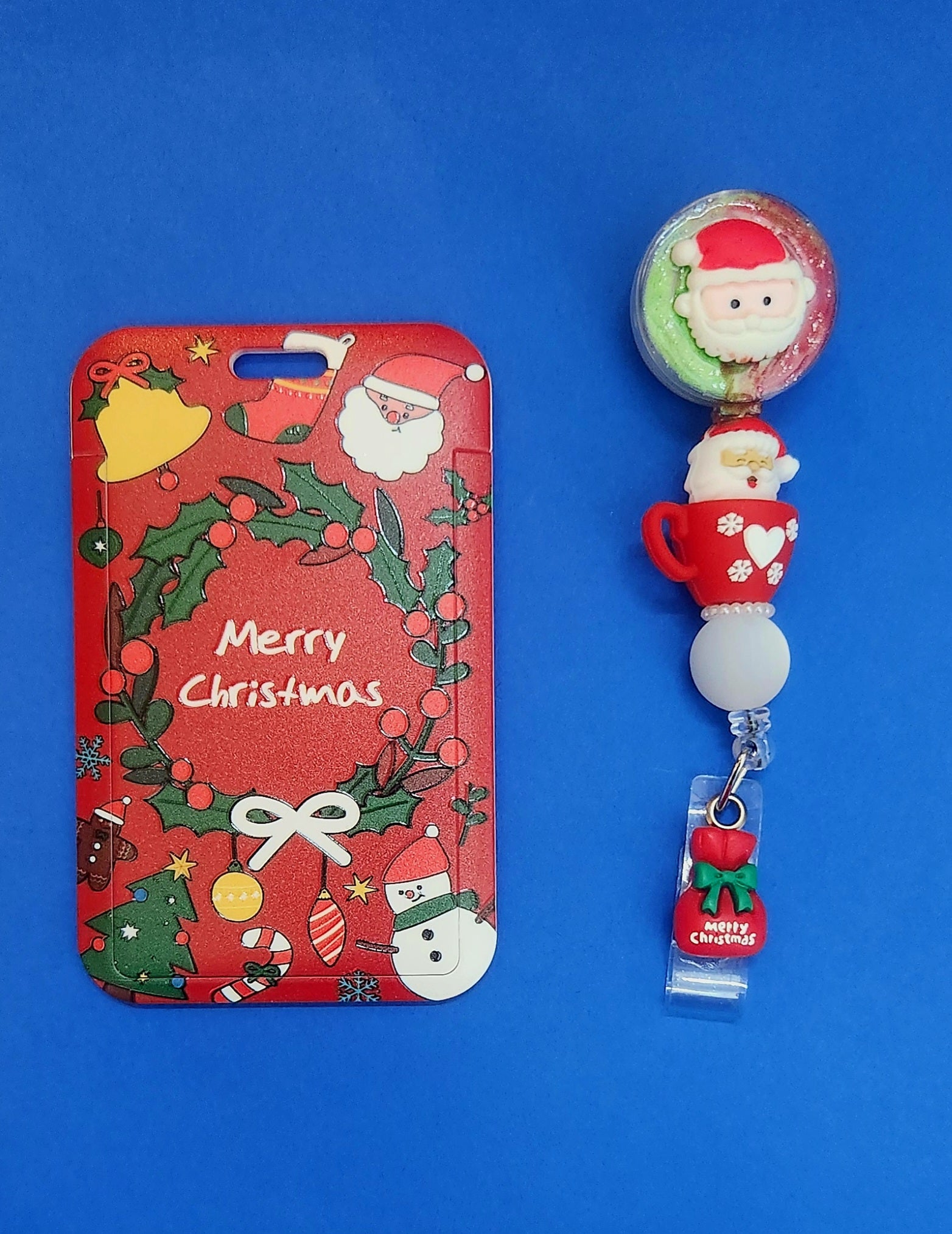 Merry Christmas (Santa) ID Lanyard