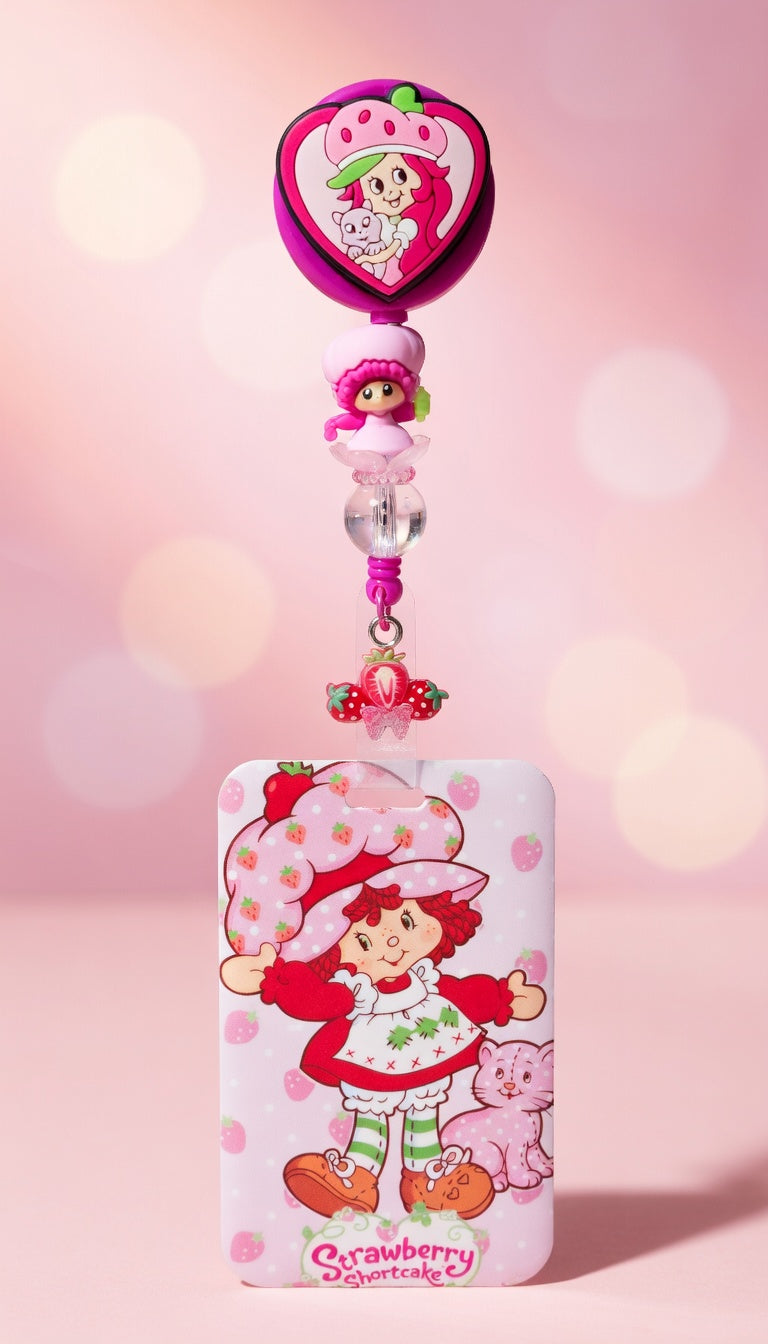 Strawberry Shortcake ID Holder and Reel