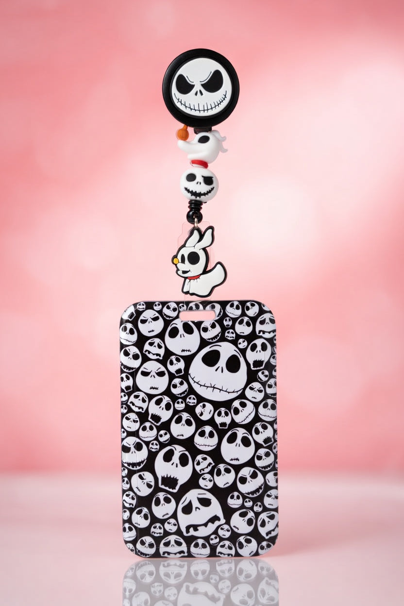 Jack Skellington ID Holder and Reel