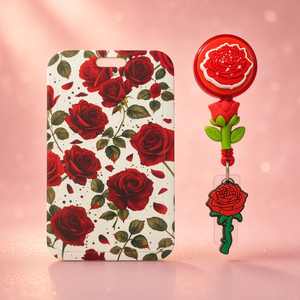 Crimson Bloom | ID Holder + Reel
