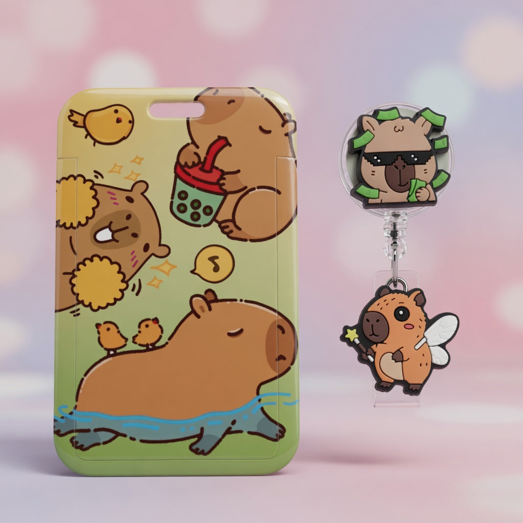 Capy Vibes | ID Holder + Reel