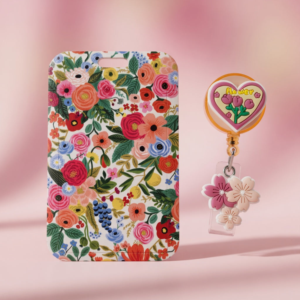 Blooming Garden | ID Holder + Reel