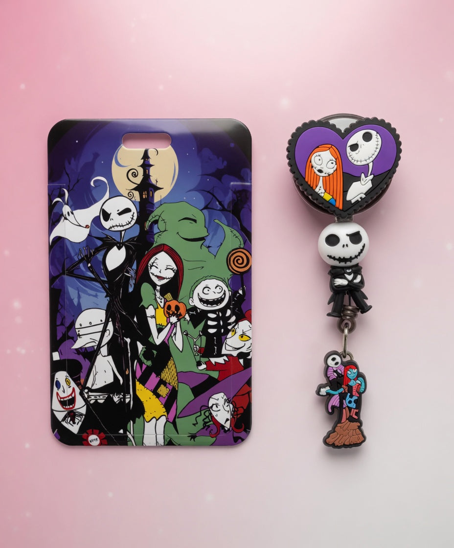 Jack & Sally ID Holder & Reel